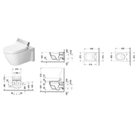 Duravit Starck 2 SensoWash E Wall Hung Toilet