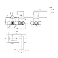 Parisi Blade Mixer with 2-Way Diverter - Chrome