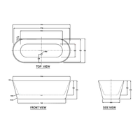 Decina Elinea 1780 Freestanding Bath