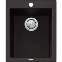 OLIVERI Santorini Black Standard Bowl Topmount Sink | The Source - Bath • Kitchen • Homewares