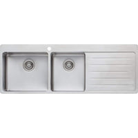 OLIVERI Sonetto 1 & 3/4 Bowl Topmount Sink With Drainer | The Source - Bath • Kitchen • Homewares