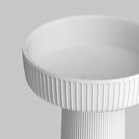 UNITED PRODUCTS Flute Pedestal Basin by: Adam Goodrum Studio | The Source - Bath • Kitchen • Homewares