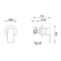 Gareth Ashton Madison Avenue Shower Mixer - Chrome