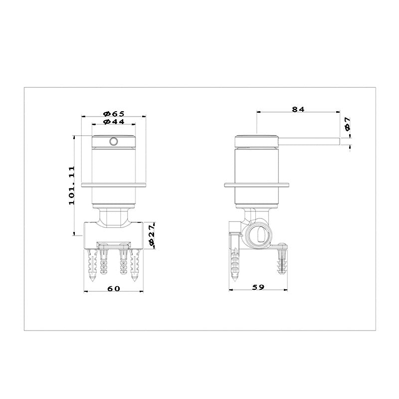 Gareth Ashton Poco Shower Mixer - Gun Metal