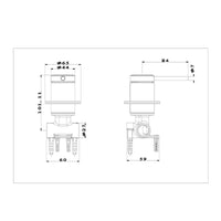 Gareth Ashton Poco Shower Mixer - Brushed Nickel