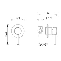 Gareth Ashton Lucia Shower Mixer - Chrome