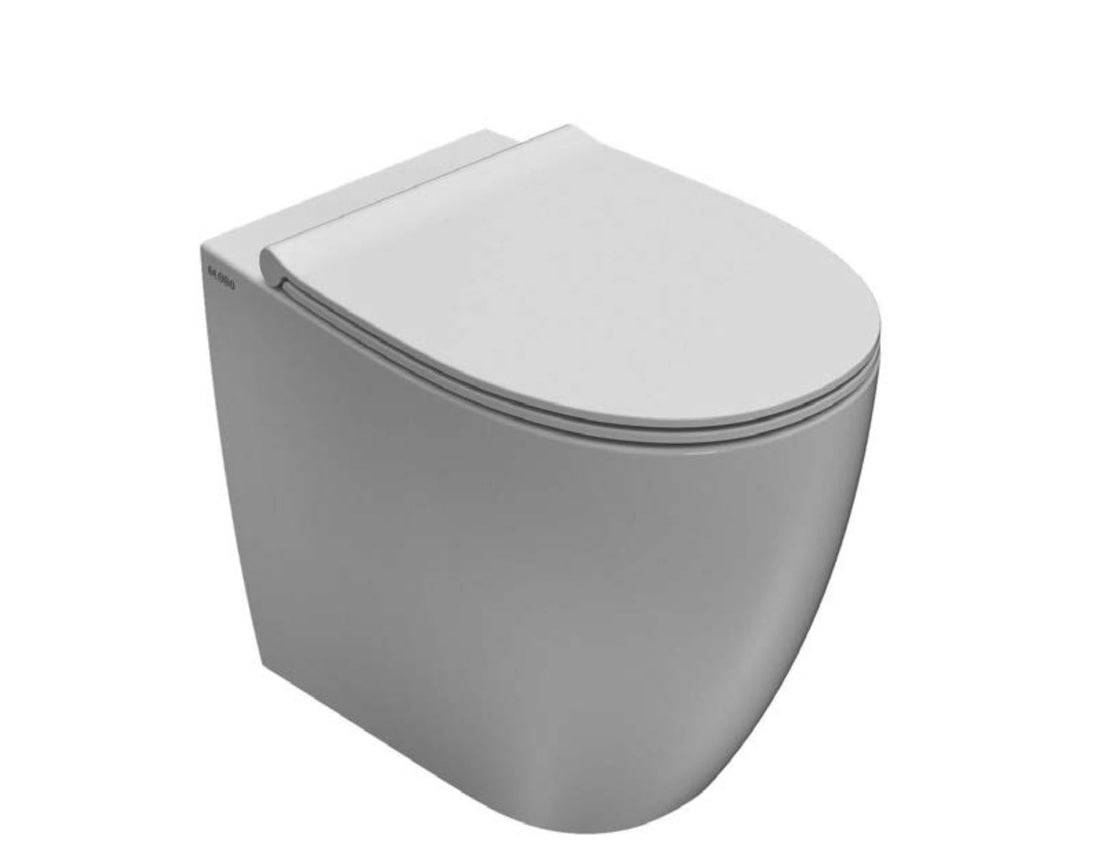 4ALL Senzabrida Floor Mounted Toilet Pan & Soft Close Seat Kit