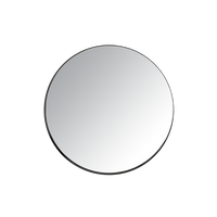 Ex.t Gravity Round Mirror Black