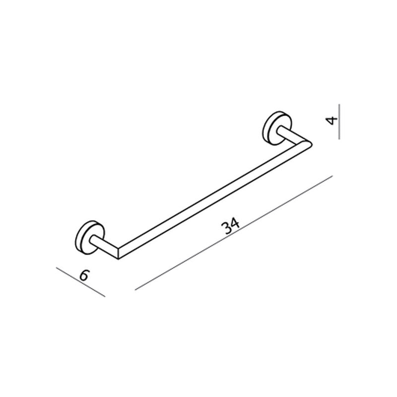 Argent FOCUS 300 Hand Towel Rail Chrome The Source