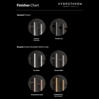 Hydrotherm Bespoke 900 Triple Tube Heated Towel Rail & Robe Hook