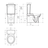 Studio Bagno Impero IMP001 Back to Wall Toilet Suite