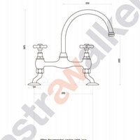 Astra Walker Olde English Kitchen Set With Metal Handles (A51.32.ML)