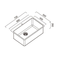 Abey The Latrobe LT70B Laundry Sink With Overflow