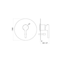 Newform Ergo Wall Diverter Mixer - Chrome