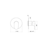 Newform Linfa Wall Mixer - Chrome