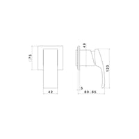 Newform X-Sense Crystal Wall Mixer - Chrome