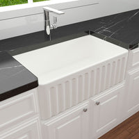 Turner Hastings Novi 75 x 46 Fine Fireclay Butler Sink - Matte White