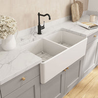 Turner Hastings Novi 85 x 46 Fine Fireclay Butler Sink - Matte White