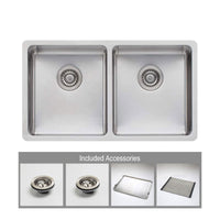 Oliveri Sonetto Double Bowl Undermount-Topmount Sink | SN63TU