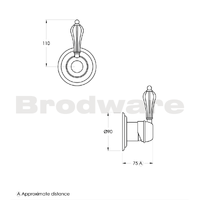 Brodware Paris Bath-Shower Mixer Chrome 1.8548.00.4.G1