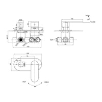 Parisi Ellisse Mixer & 2-Way Diverter - Chrome