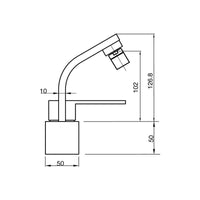 Parisi Ellisse Offset Bidet Mixer