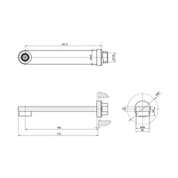 Parisi Ellisse Wall Spout