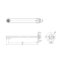 Parisi Ellisse Wall Spout