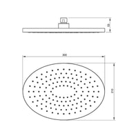 Parisi Ovo ABS 300 Shower Head - Chrome
