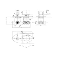 Parisi Ovo Mixer 2-Way Diverter - Chrome