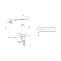 Parisi Quadro Bidet Mixer