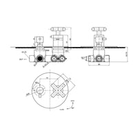 Parisi Stella Round Mixer 2-Way Diverter - Chrome