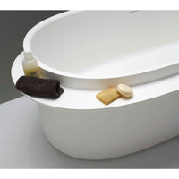 Ex.t PLATEAU - Bathtub with swivel siphon Right Shelf