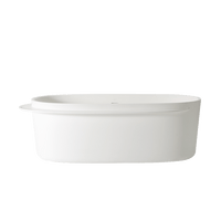 Ex.t PLATEAU - Bathtub with swivel siphon Left Shelf