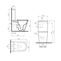 Parisi L’Hotel PN730 Rimless Back to Wall Suite with Soft Close Seat