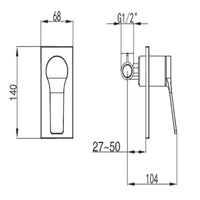 Studio Bagno Pop Shower Mixer - Chrome