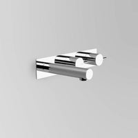 ASTRA WALKER Icon Wall Offset with 200mm Straight Spout on Backplate | The Source - Bath • Kitchen • Homewares