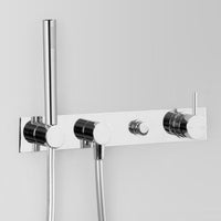 ASTRA WALKER Icon Wall Mixer Set with Hand Shower & Diverter on Backplate | The Source - Bath • Kitchen • Homewares