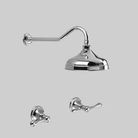 Astra Walker Olde English Shower Set With 200mm Rose, Metal Lever Handles