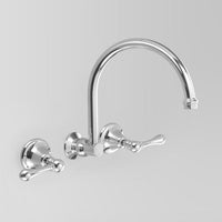 Astra Walker Olde English Wall Set With 260mm Swivel Spout, Metal Lever Handles (A51.28.ML)