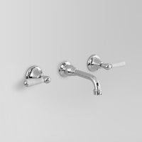 Astra Walker Olde English Wall Set With 210mm Spout, Crackle Porcelain Handles