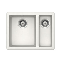 Abey SCHOCK Quadro Topmount-Undermount 1 & 1-2 Bowl Sink - Alpina