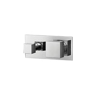 Parisi Quadro Wall Mixer 3-Way Diverter - Chrome