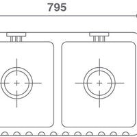 Shaws Ribchester Classic Double Bowl Fluted Front Sink