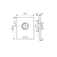 Schell Compact II WC Flush Plate Body High Pressure