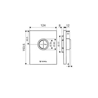 Schell Edition Eco 100 WC Flush Plate ABS