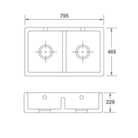 Shaws Shaker Single 800 Fireclay Butler Sink