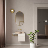 Ex.t Nouveau Shelf Mirror Brass