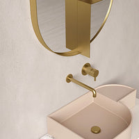 Ex.t Nouveau Shelf Mirror Brass