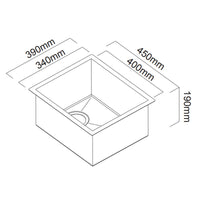 Abey Piazza CR340 Inset or Undermount Sink